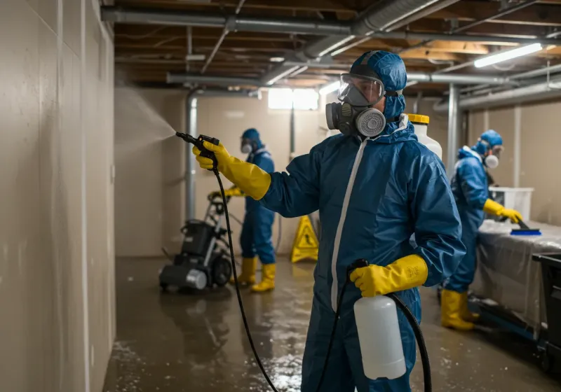 Basement Sanitization and Antimicrobial Treatment process in Salisbury, NC